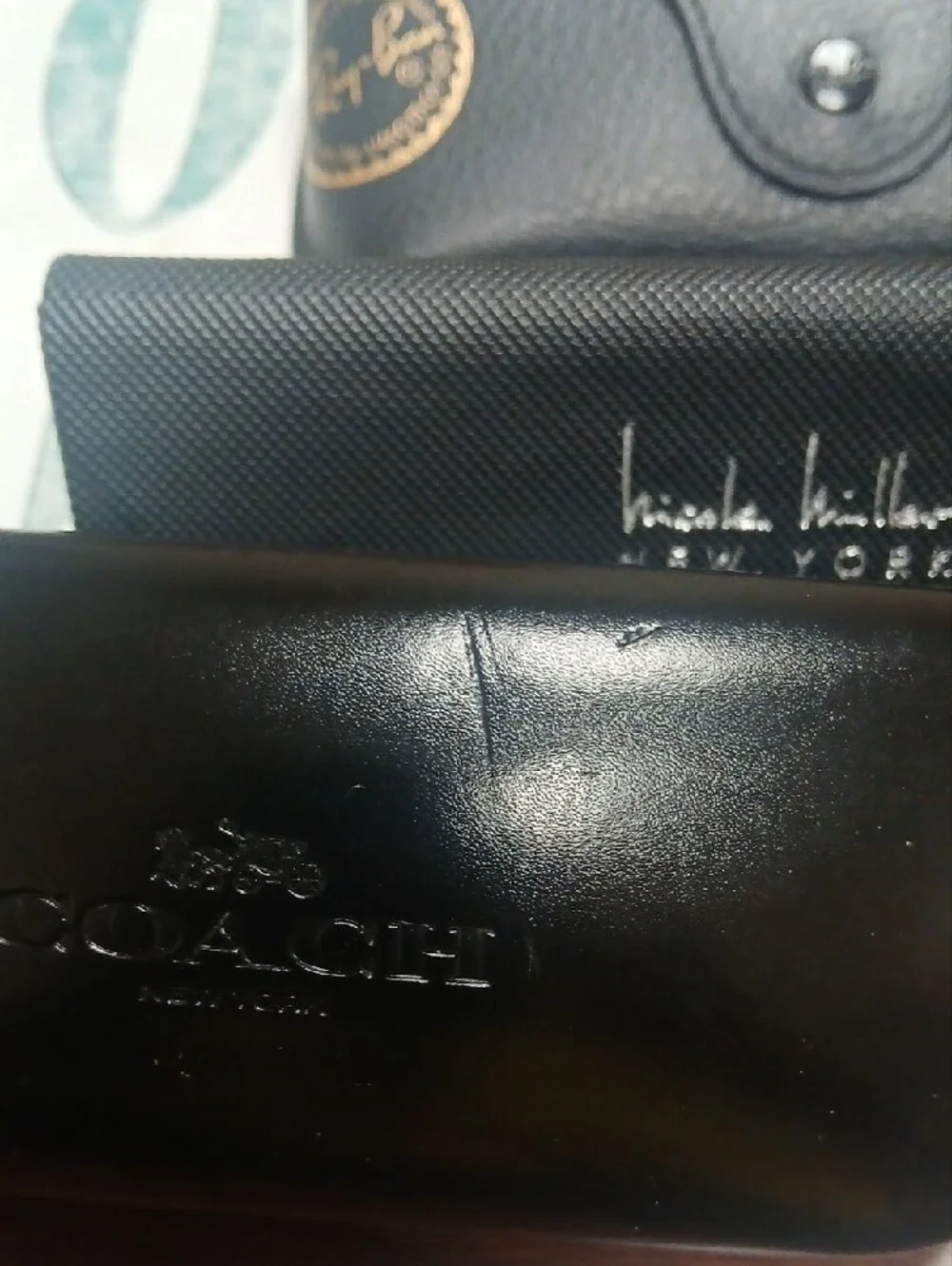 Coach, Ray Ban and Nicole Miller New York Black Eyewear Case Set